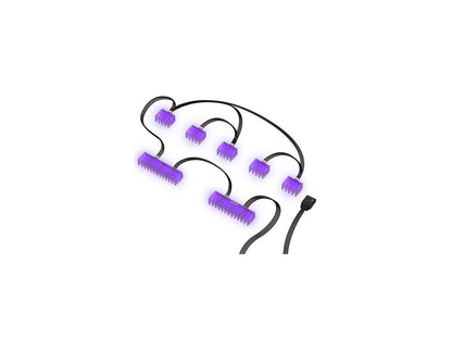 NZXT HUE 2 Cable Comb Accessory - Two 24-Pin and Five 8-Pin - Customizable RGB LED Combs - Cable Management Accessory