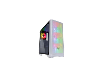 BitFenix Nova Mesh TG White Case ARGB Edition BFC-NVM-300-WWGKW-4A EATX/ATX/Micro ATX/Mini ITX Tempered Glass/AURA SYNC