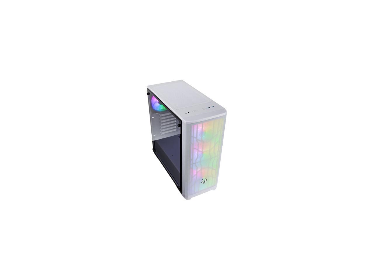 BitFenix Nova Mesh TG White Case ARGB Edition BFC-NVM-300-WWGKW-4A EATX/ATX/Micro ATX/Mini ITX Tempered Glass/AURA SYNC