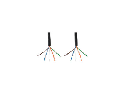 Tripp Lite 1000ft Cat5e 350 MHz Bulk Solid-Core PVC Cable, Black