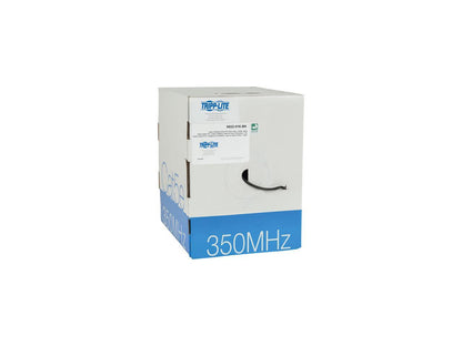 Tripp Lite 1000ft Cat5e 350 MHz Bulk Solid-Core PVC Cable, Black