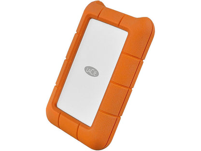 LaCie Rugged USB-C 4TB External Hard Drive Portable HDD – USB 3.0, Drop Shock Dust Rain Resistant Shuttle Drive, for Mac and PC Computer Desktop Workstation Laptop, 1 Month Adobe CC (STFR4000800)