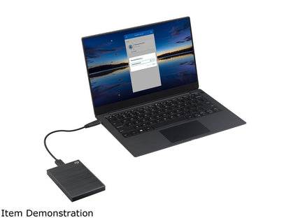 Seagate 2TB Backup Plus Slim Portable Hard Drive USB 3.0 for PC Laptop and MAC, Black (STHN2000400)