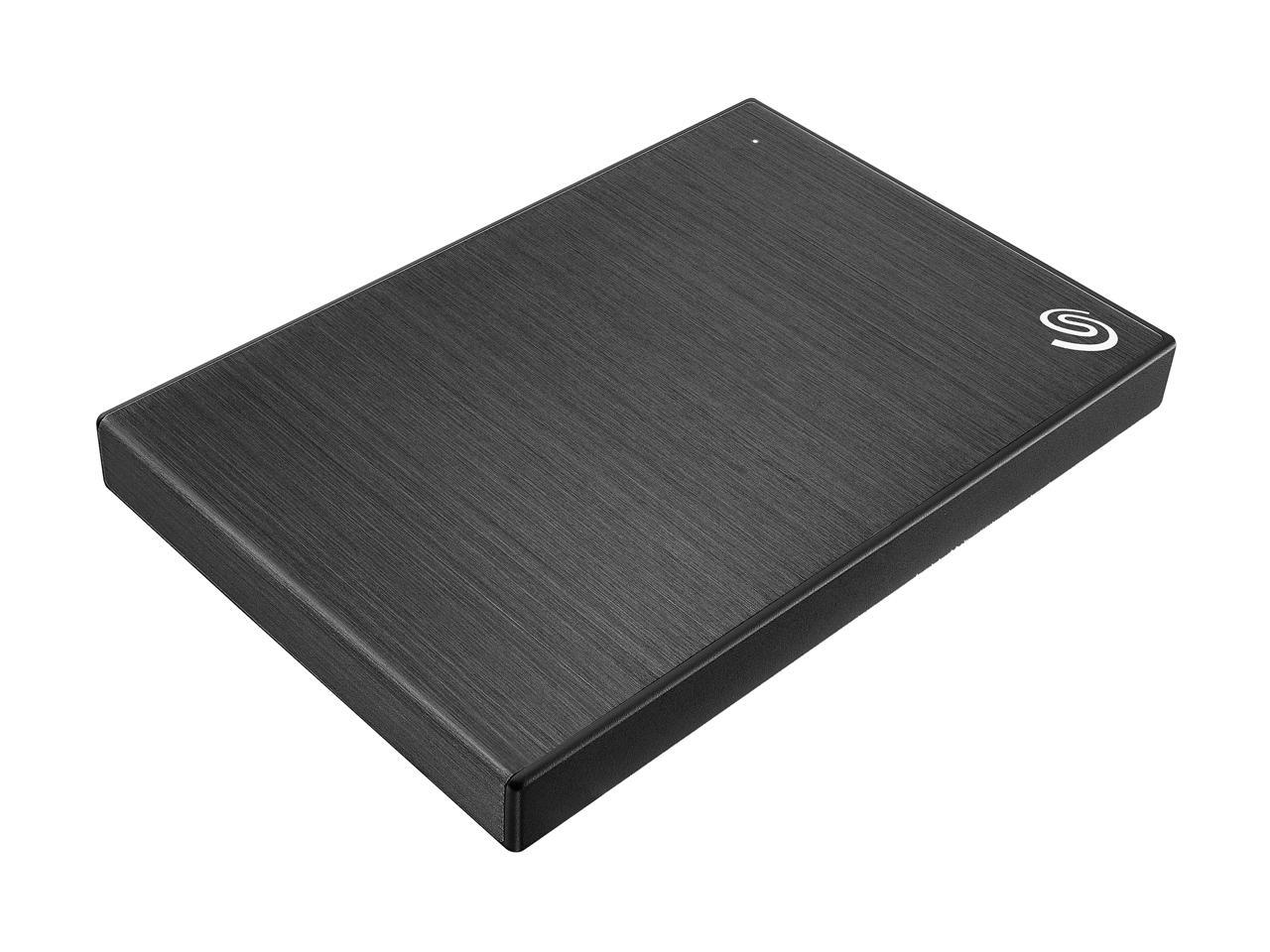 Seagate 2TB Backup Plus Slim Portable Hard Drive USB 3.0 for PC Laptop and MAC, Black (STHN2000400)