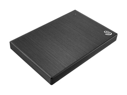 Seagate 2TB Backup Plus Slim Portable Hard Drive USB 3.0 for PC Laptop and MAC, Black (STHN2000400)