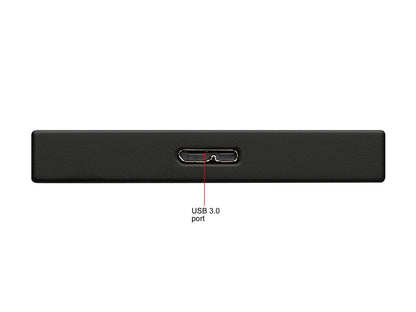 Seagate 2TB Backup Plus Slim Portable Hard Drive USB 3.0 for PC Laptop and MAC, Black (STHN2000400)