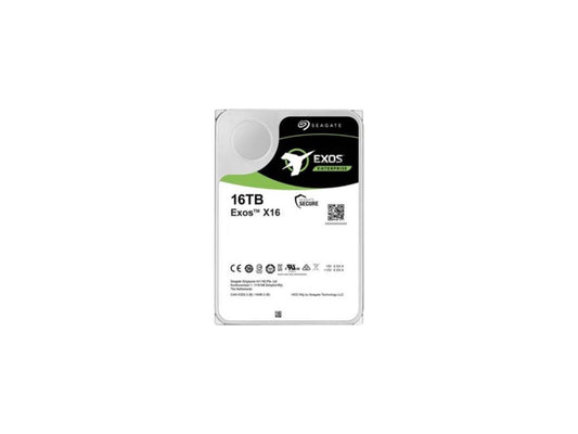Seagate Exos 16TB Enterprise HDD X16 SATA 6Gb/s 512e/4Kn 7200 RPM 256MB Cache 3.5" Internal Hard Drive ST16000NM001G