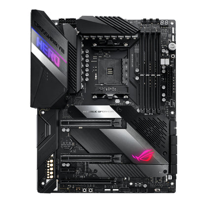 ASUS AMD AM4 ROG X570 Crosshair VIII Hero (Wi-Fi) ATX Motherboard with PCIe 4.0, Dual M.2, SATA 6Gb/s, USB3.2 Gen 2, 2.5Gbps LAN, WiFi 6