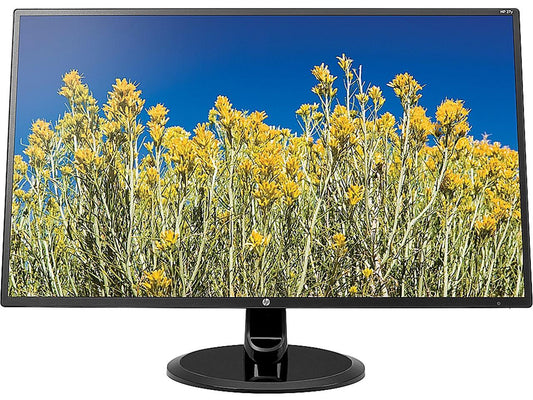 HP 27YH 27" Full HD 1920 x 1080 5ms (GTG) VGA HDMI DVI-D Low Blue Light HDCP Compatible Anti-Glare Backlit LED LCD Monitor