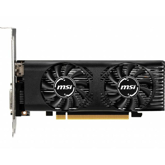 MSI G16504TPC VCX GeForce GTX 1650 4GT LP 4 GB GDDR5 128B PCIE HDMI DL-DVI-D Graphics Cards