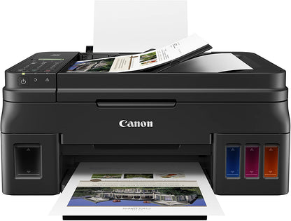 Canon PIXMA G4210 Wireless All-In-One Supertank (Megatank) Printer, Copier, Scan, Fax and ADF with Mobile Printing, Black, One Size, Works with Alexa