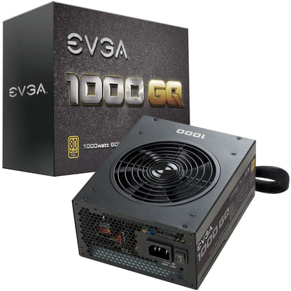 EVGA 1000GQ 210-GQ-1000-V1 GQ 80 Plus Gold, 1000W ECO Mode Semi Modular Power Supply
