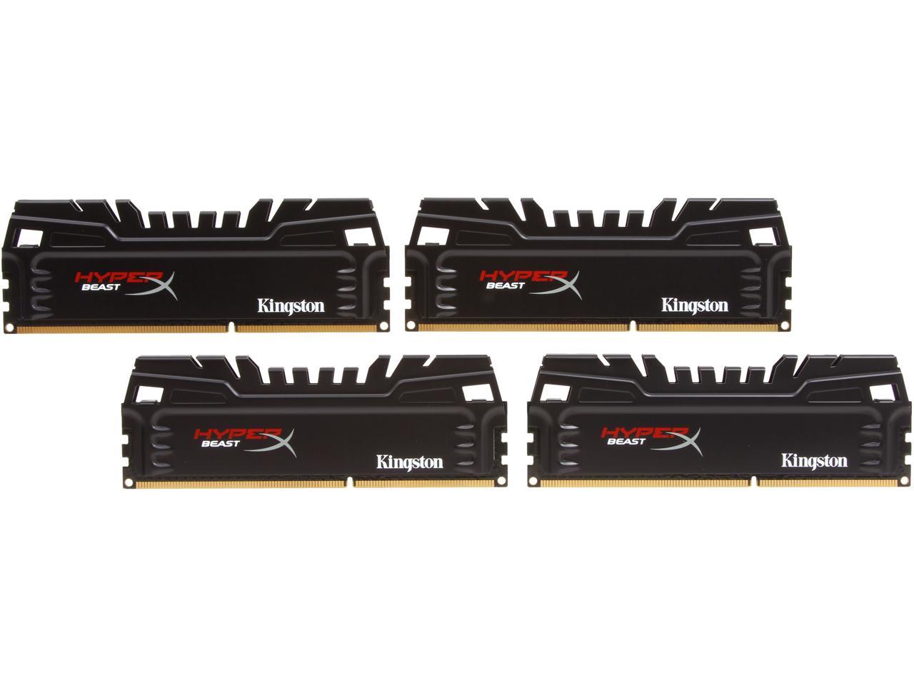 HyperX Beast 16GB (4 x 4GB) 240-Pin DDR3 SDRAM DDR3 2400 (PC3 19200) Desktop Memory Model KHX24C11T3K4/16X