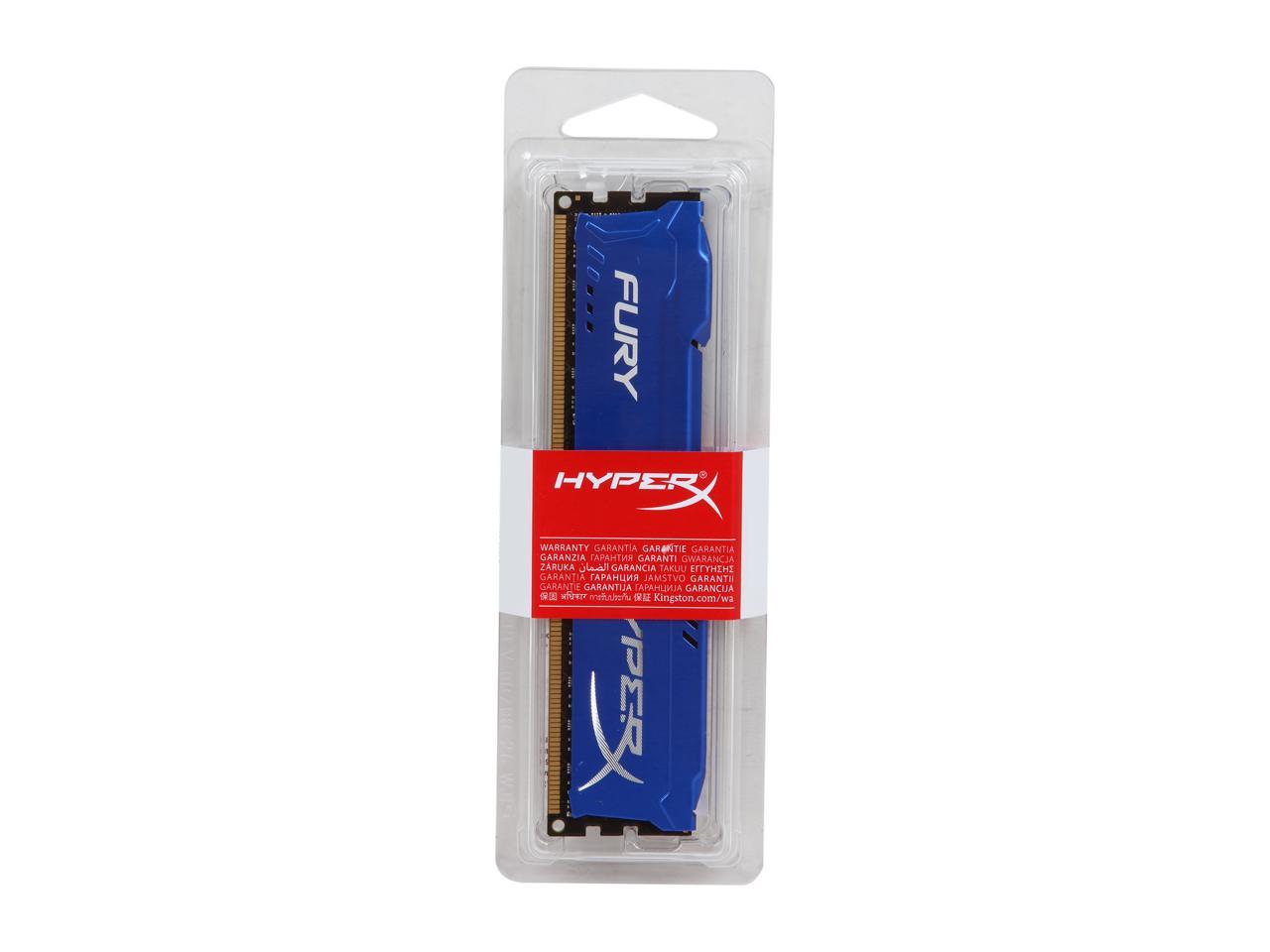 HyperX FURY 8GB 240-Pin DDR3 SDRAM DDR3 1600 (PC3 12800) Desktop Memory Model HX316C10F/8