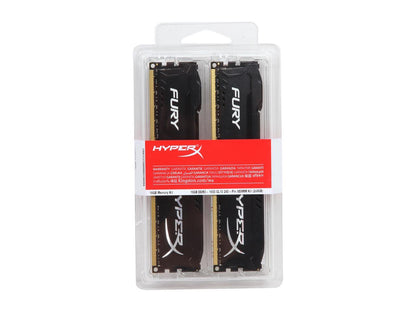 HyperX FURY 16GB (2 x 8GB) 240-Pin DDR3 SDRAM DDR3 1600 (PC3 12800) Desktop Memory Model HX316C10FBK2/16