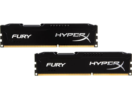 HyperX FURY 8GB (2 x 4GB) 240-Pin DDR3 SDRAM DDR3 1866 Desktop Memory Model HX318C10FBK2/8
