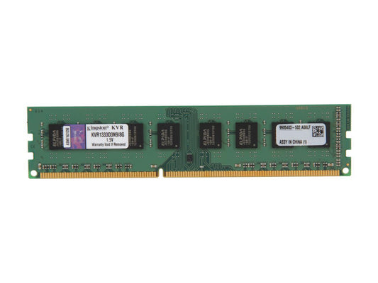 Kingston 8GB 240-Pin DDR3 SDRAM DDR3 1333 Desktop Memory Model KVR1333D3N9/8G