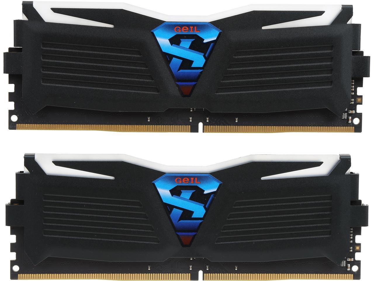 GeIL SUPER LUCE 16GB (2 x 8GB) 288-Pin DDR4 SDRAM DDR4 2400 (PC4 19200) Desktop Memory Model GLW416GB2400C15DC