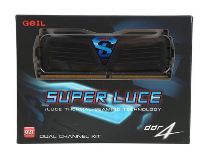 GeIL SUPER LUCE 16GB (2 x 8GB) 288-Pin DDR4 SDRAM DDR4 2400 (PC4 19200) Desktop Memory Model GLW416GB2400C15DC