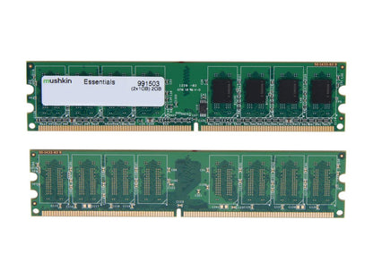 Mushkin Enhanced 2GB (2 x 1GB) DDR2 667 (PC2 5300) Dual Channel Kit Desktop Memory Model 991503