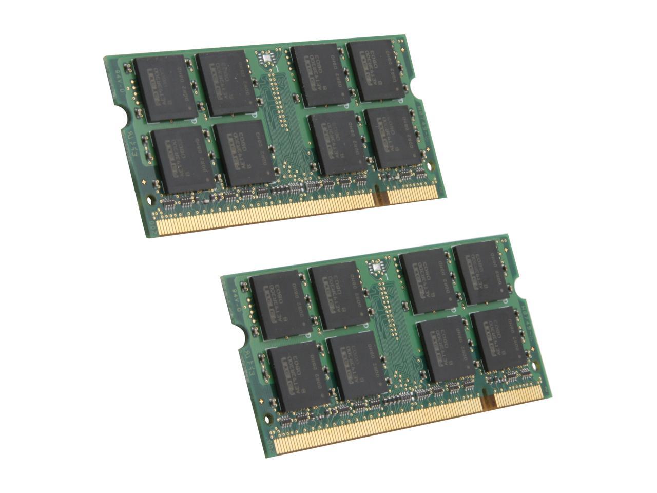 Mushkin Enhanced Essentials 2GB (2 x 1GB) 200-Pin DDR2 SO-DIMM DDR2 667 (PC2 5300) Dual Channel Kit Laptop Memory Model 991505