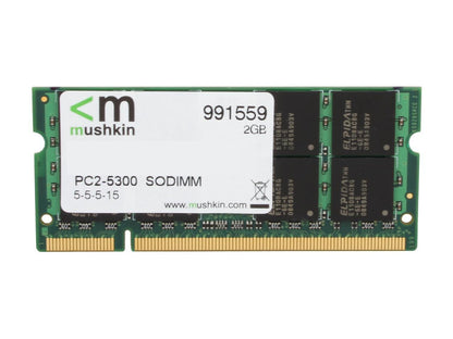 Mushkin Enhanced Essentials 2GB 200-Pin DDR2 SO-DIMM DDR2 667 (PC2 5300) Laptop Memory Model 991559