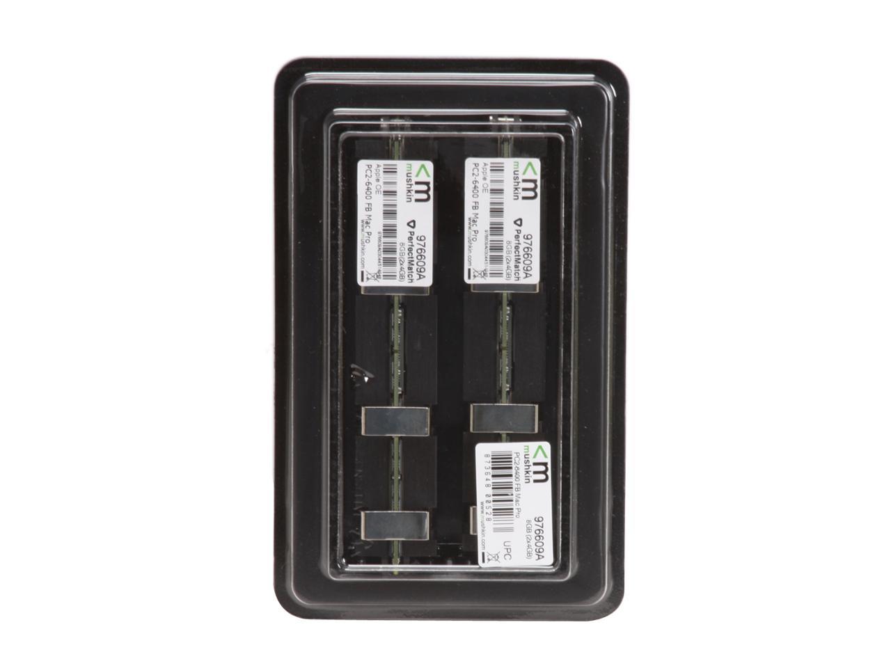 Mushkin 8GB (2 x 4GB) DDR2 800 (PC2 6400) ECC Fully Buffered Dual Channel Kit Memory For Apple Mac Pro Model 976609A