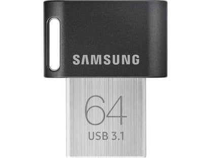 Samsung 64GB FIT Plus USB 3.1 Flash Drive, Speed Up to 200MB/s (MUF-64AB/AM)