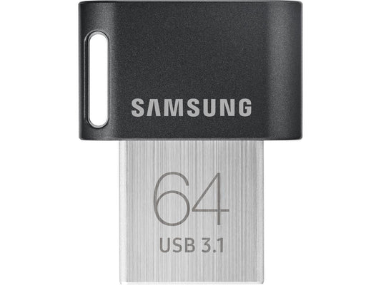 Samsung 64GB FIT Plus USB 3.1 Flash Drive, Speed Up to 200MB/s (MUF-64AB/AM)