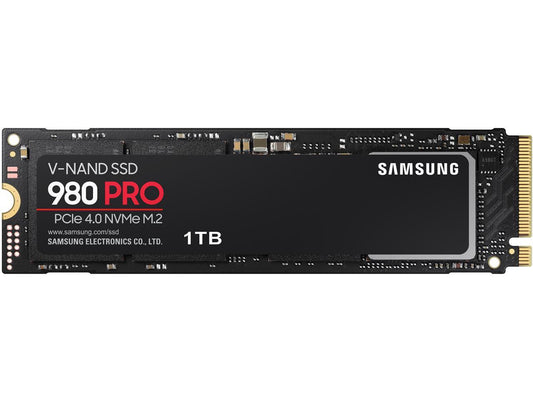 SAMSUNG 980 PRO M.2 2280 1TB PCI-Express 4.0 x4, NVMe Samsung V-NAND Internal Solid State Drive (SSD) MZ-V8P1T0B/AM