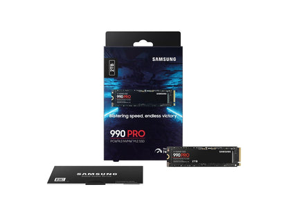 SAMSUNG 990 PRO M.2 2280 2TB PCI-Express Gen 4.0 x4, NVMe 2.0 V7 V-NAND 3bit MLC Internal Solid State Drive (SSD) MZ-V9P2T0B/AM