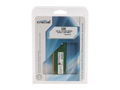 Crucial 2GB 240-Pin DDR3 SDRAM DDR3 1066 (PC3 8500) Desktop Memory Model CT25664BA1067
