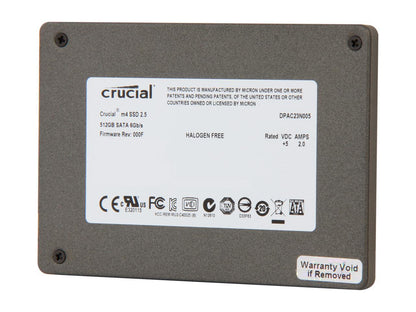 Crucial M4 2.5" 512GB SATA III MLC 7mm Internal Solid State Drive (SSD) CT512M4SSD1