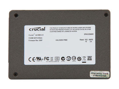 Crucial M4 2.5" 512GB SATA III MLC 7mm Internal Solid State Drive (SSD) CT512M4SSD1