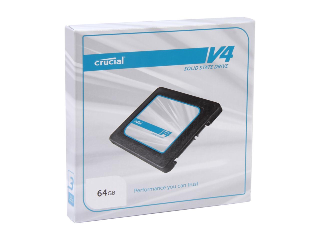 Crucial V4 2.5" 64GB SATA II MLC Internal Solid State Drive (SSD) SSD Only CT064V4SSD2