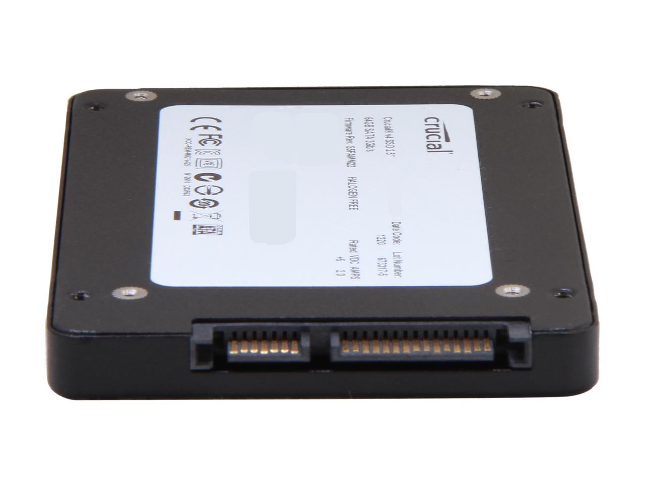 Crucial V4 2.5" 64GB SATA II MLC Internal Solid State Drive (SSD) SSD Only CT064V4SSD2