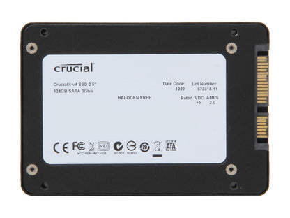 Crucial V4 2.5" 128GB SATA II MLC Internal Solid State Drive (SSD) SSD Only CT128V4SSD2
