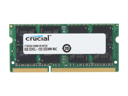 Crucial 8GB DDR3 1333 (PC3 10600) Memory for Apple Model CT8G3S1339M