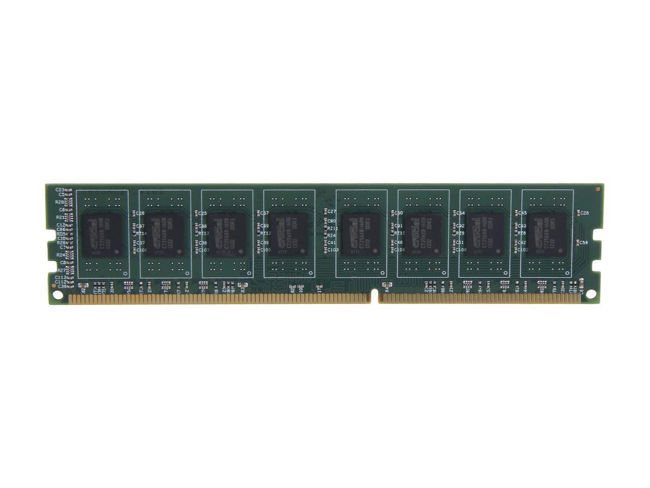 Crucial 4GB 240-Pin DDR3 SDRAM DDR3 1600 (PC3 12800) Desktop Memory Model CT51264BA160B