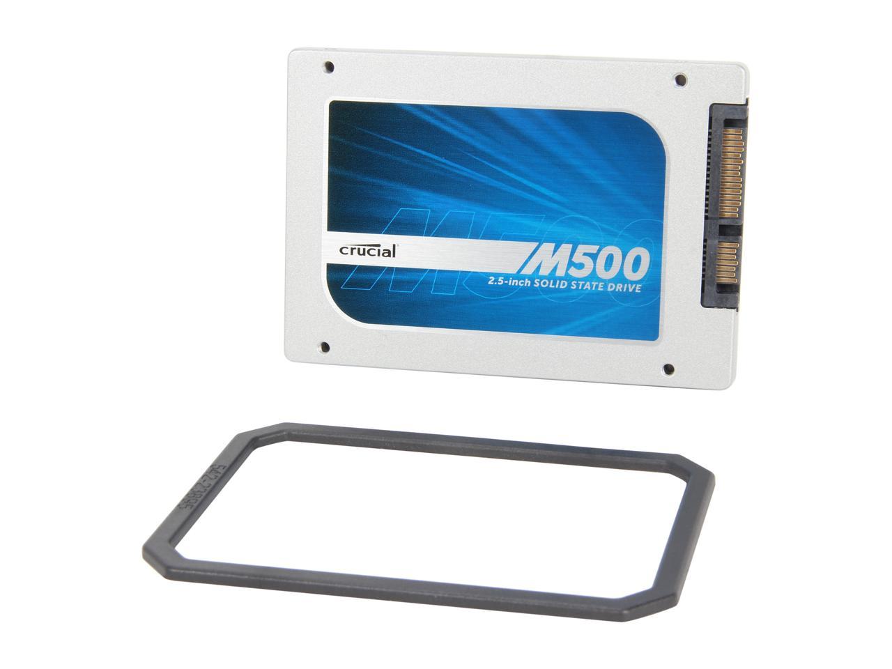 Crucial M500 CT120M500SSD1 7mm (with 9.5mm adapter) 2.5" 120GB MLC Internal Solid State Drive (SSD)