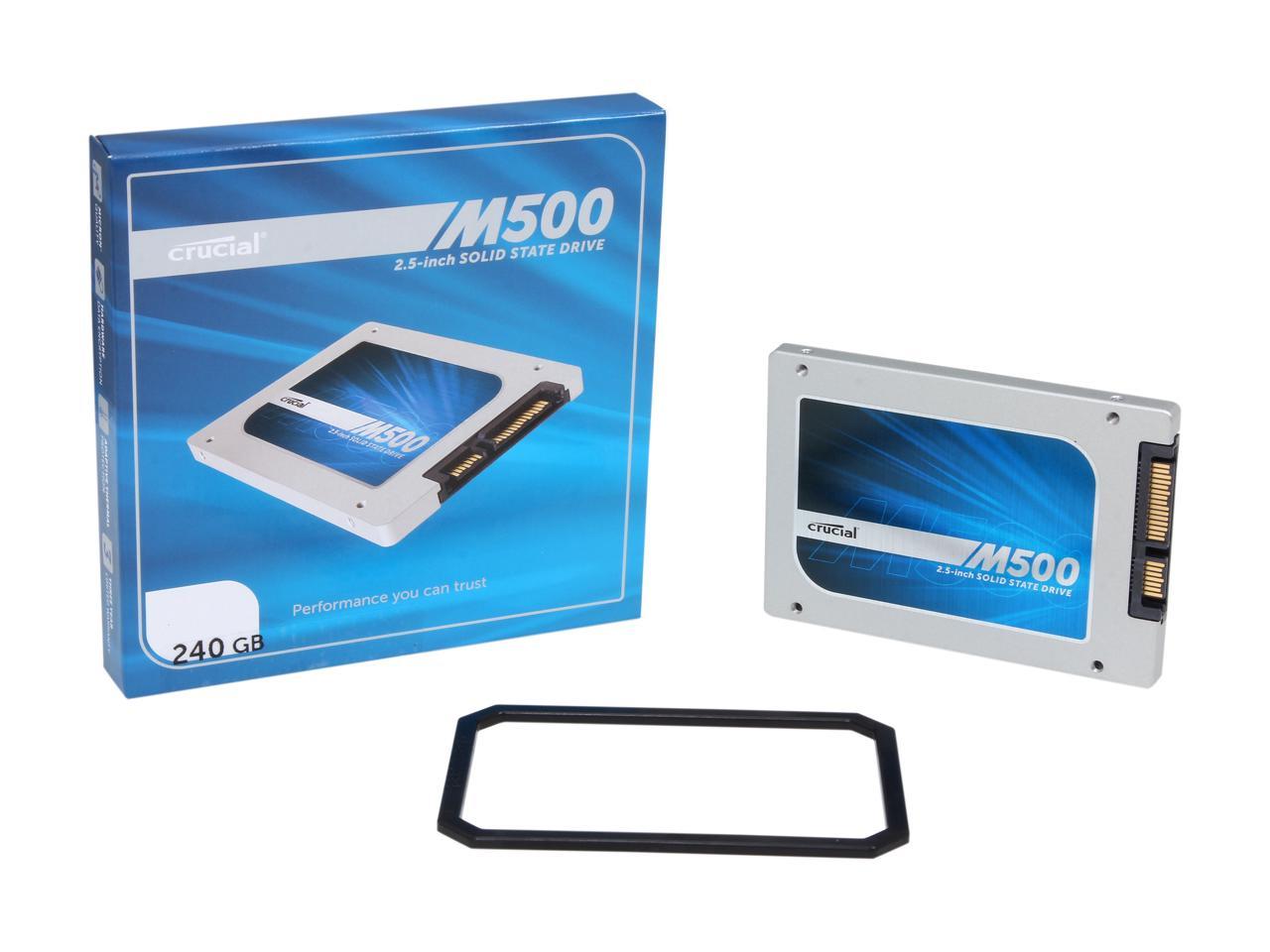 Crucial M500 CT240M500SSD1 2.5" 240GB SATA III MLC Internal Solid State Drive (SSD)