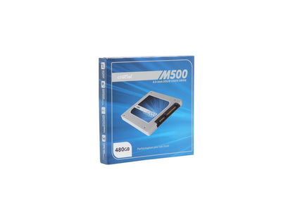 Crucial M500 CT480M500SSD1 7mm (with 9.5mm adapter) 2.5" 480GB SATA III MLC Internal Solid State Drive (SSD)