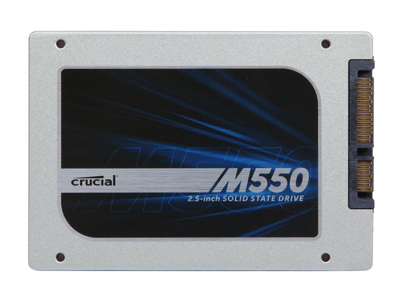 Crucial M550 2.5" 256GB SATA 6Gb/s MLC Internal Solid State Drive (SSD) CT256M550SSD1