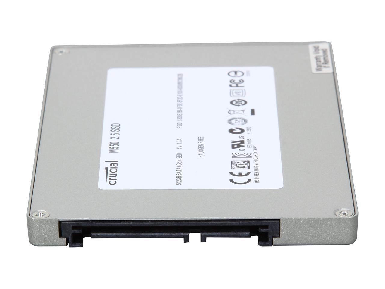 Crucial M550 2.5" 512GB SATA 6Gbps MLC Internal Solid State Drive (SSD) CT512M550SSD1