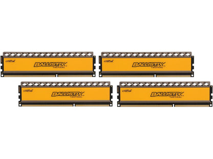 Ballistix Tactical 32GB (4 x 8GB) 240-Pin DDR3 SDRAM DDR3 1600 (PC3 12800) Desktop Memory Model BLT4KIT8G3D1608DT1TX0