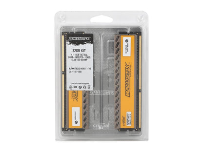 Ballistix Tactical 32GB (4 x 8GB) 240-Pin DDR3 SDRAM DDR3 1600 (PC3 12800) Desktop Memory Model BLT4KIT8G3D1608DT1TX0