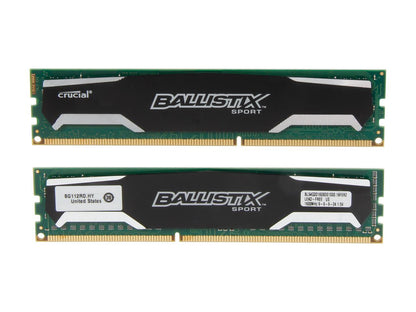 Crucial Ballistix Sport 16GB (4 x 4GB) 240-Pin DDR3 SDRAM DDR3 1600 (PC3 12800) Desktop Memory Model BLS4KIT4G3D1609DS1S00