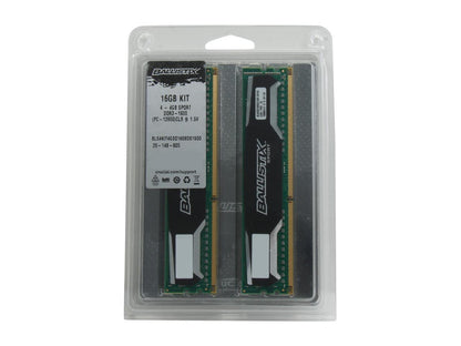 Crucial Ballistix Sport 16GB (4 x 4GB) 240-Pin DDR3 SDRAM DDR3 1600 (PC3 12800) Desktop Memory Model BLS4KIT4G3D1609DS1S00