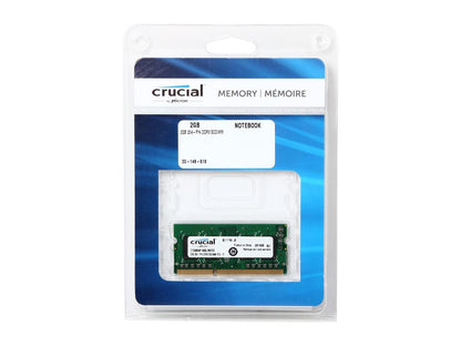 Crucial 2GB 204-Pin DDR3 SO-DIMM DDR3L 1600 (PC3L 12800) Laptop Memory Model CT25664BF160BJ