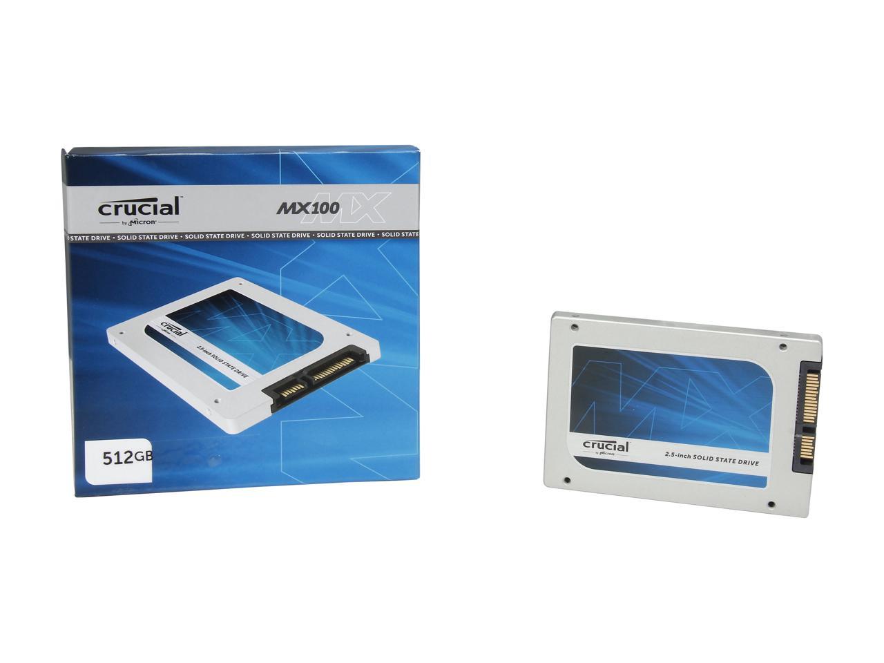 Crucial MX100 2.5" 512GB SATA III MLC Internal Solid State Drive (SSD) CT512MX100SSD1